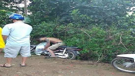 Nam thanh niên tử vong bất thường trên xe máy