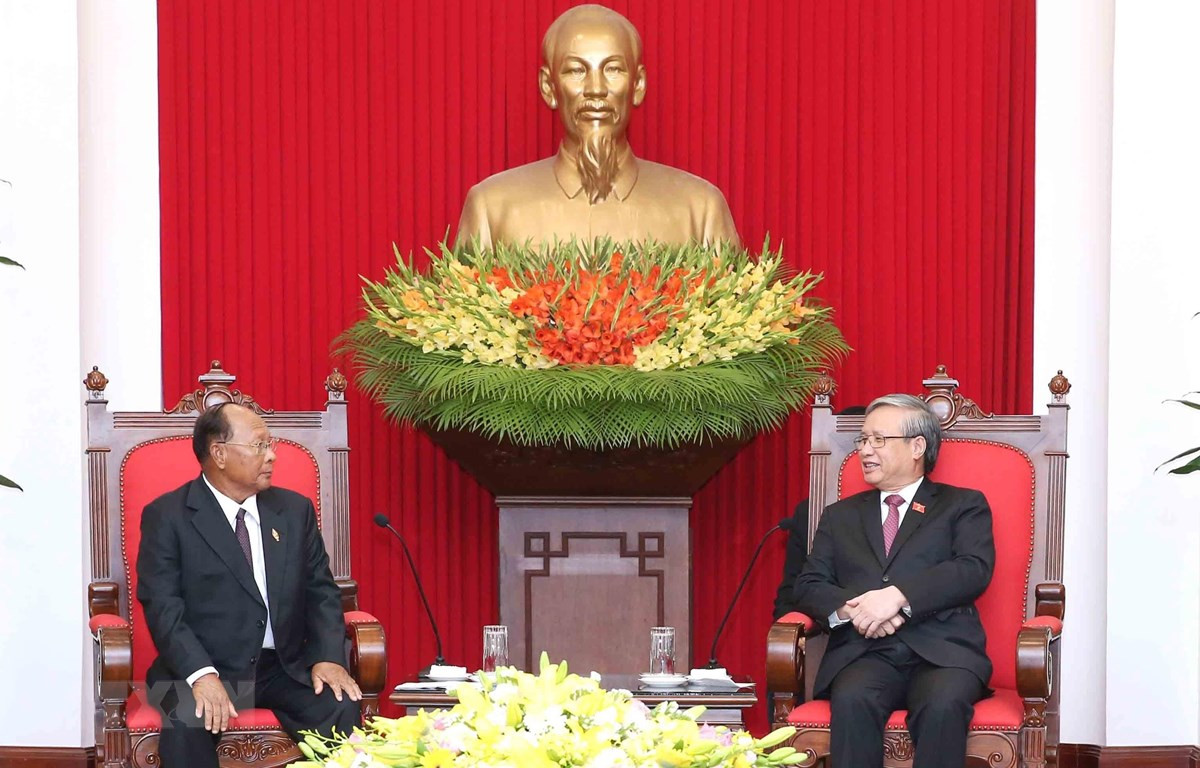 Lãnh đạo Đảng, Chính phủ tiếp Chủ tịch Quốc hội Campuchia