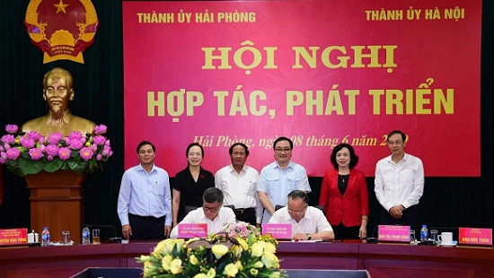 Thành phố Hà Nội và Hải Phòng hợp tác phát triển