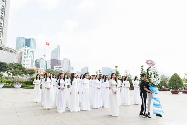 Miss World Việt Nam 2019: Dàn thí sinh khoe nhan sắc thanh tân trong tà áo dài trắng  
