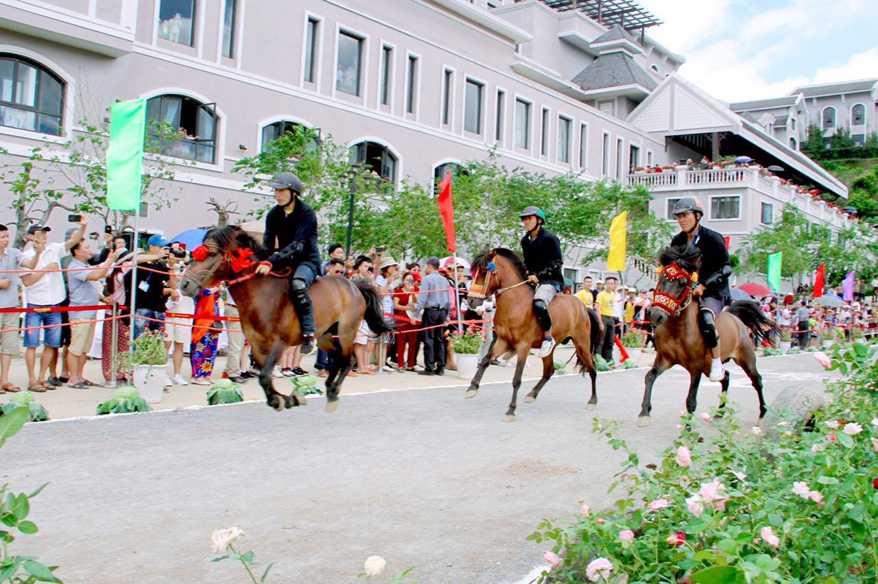 Nắng nóng, du khách đổ về Fansipan tận hưởng tiết trời mát lạnh, thưởng thức giải đua “Vó ngựa trên mây” 