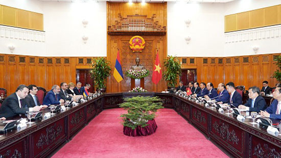 Lãnh đạo Việt Nam hội kiến, hội đàm với Thủ tướng Cộng hòa Armenia