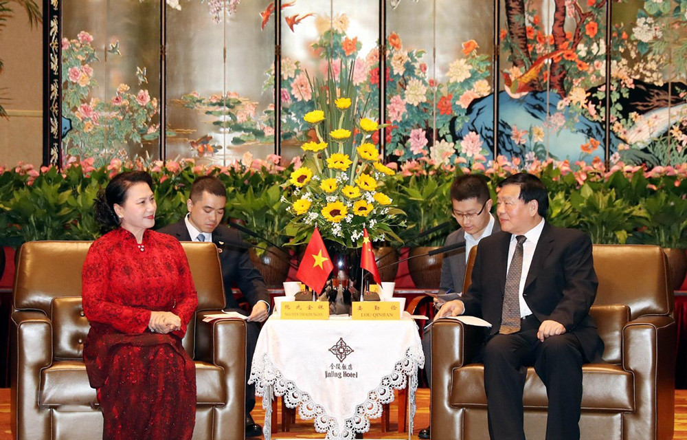 Những hoạt động đầu tiên của Chủ tịch Quốc hội Nguyễn Thị Kim Ngân tại Trung Quốc