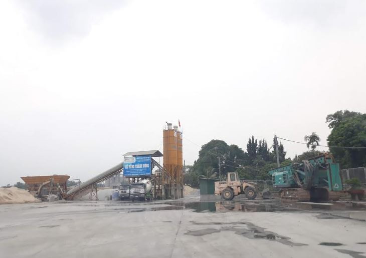 Kinh Môn (Hải Dương): Trạm trộn bê tông không phép ngang nhiên hoạt động