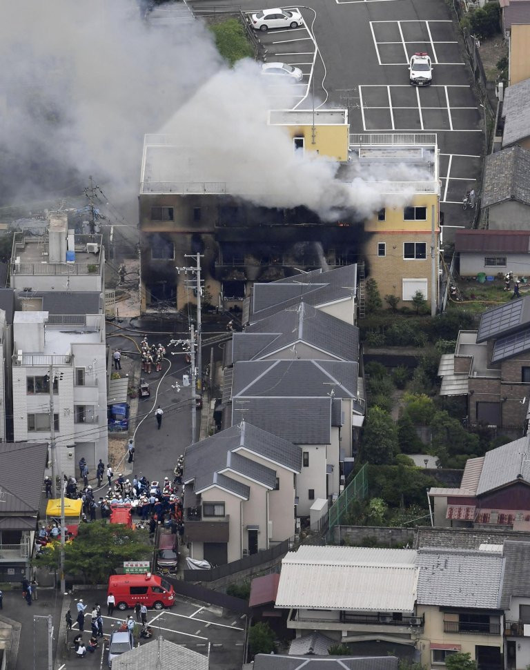 Xưởng phim hoạt hình nổi tiếng Nhật Bản bị đốt phá