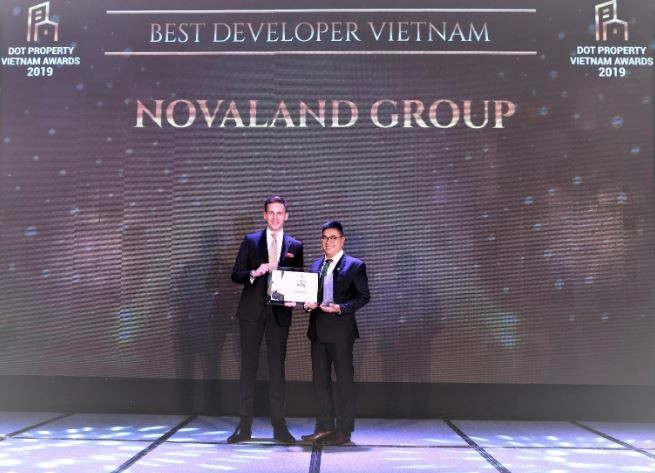 Novaland group đạt giải Best Developer Vietnam tại Dot Property Vietnam Awards 2019