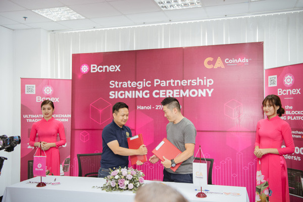 Bcnex ký kết hợp đồng hợp tác chiến lược với CoinAds Ltd