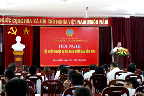 TAND tỉnh Thanh Hóa tập huấn nghiệp vụ Hội thẩm nhân dân năm 2019