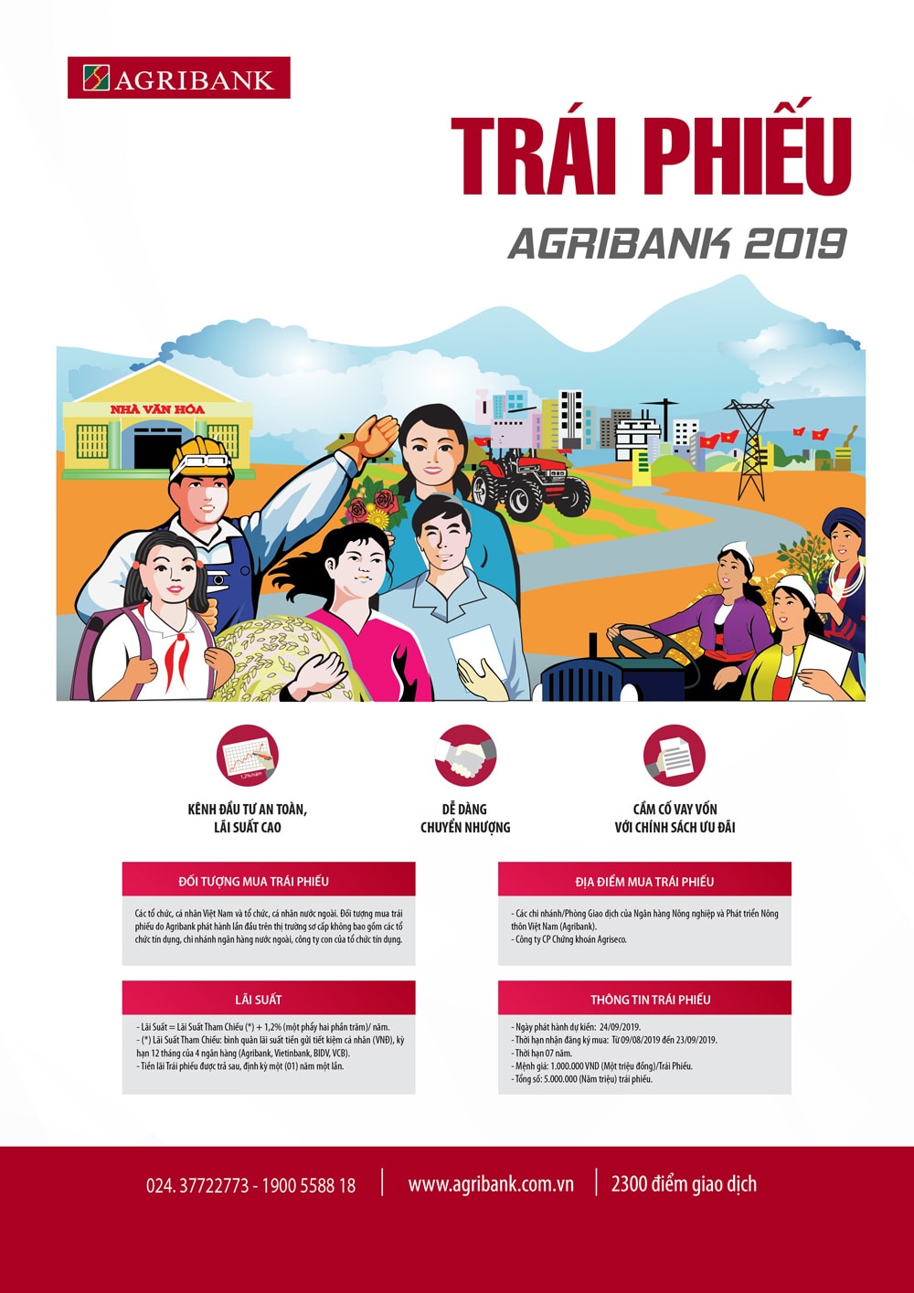 Agribank phát hành 5.000 tỷ đồng trái phiếu, lãi suất dự kiến trên 8%