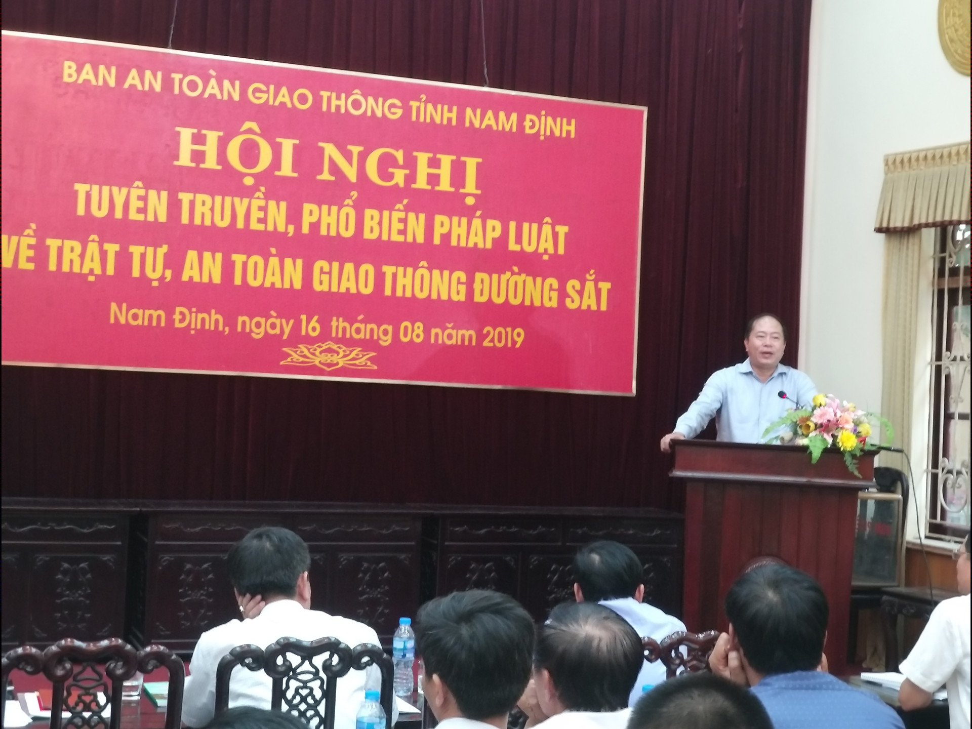 Nam Định: Hội nghị phổ biến pháp luật về trật tự an toàn giao thông đường sắt