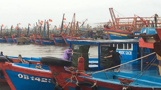 Quảng Bình: Hàng chục ngư dân trôi dạt trên vùng biển gần tâm bão số 4