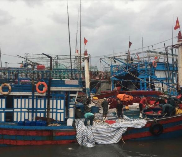 Ứng cứu ngư dân bị mắc kẹt trên vùng biển gần tâm bão số 4