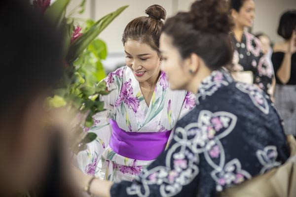 Hoa hậu Xuân Hương hóa nàng thơ khi diện trang phục Yukata Nhật Bản