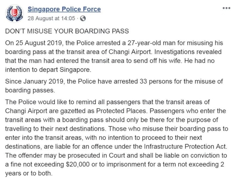 Bị bắt giữ vì mua vé máy bay chỉ để… nói lời tạm biệt vợ