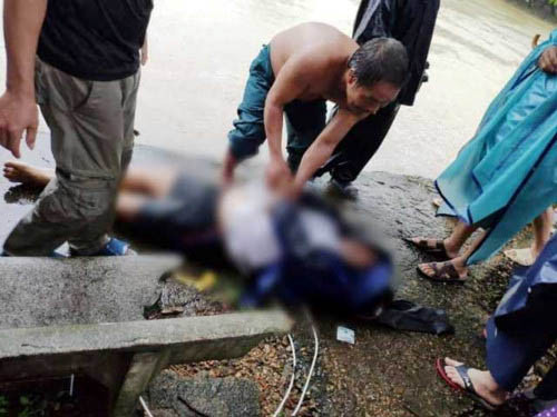 Hà Tĩnh: Một công an viên bị nước cuốn trôi xuống cống, tử vong