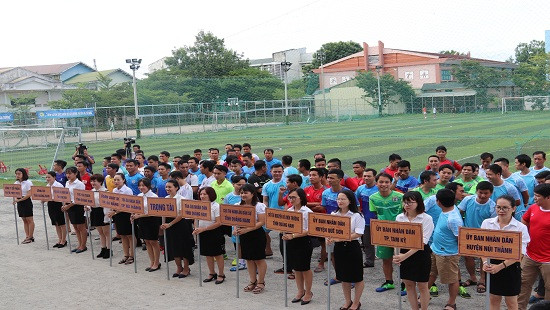 Khai mạc giải bóng đá tranh Cup Tòa án Quảng Nam lần thứ XIII