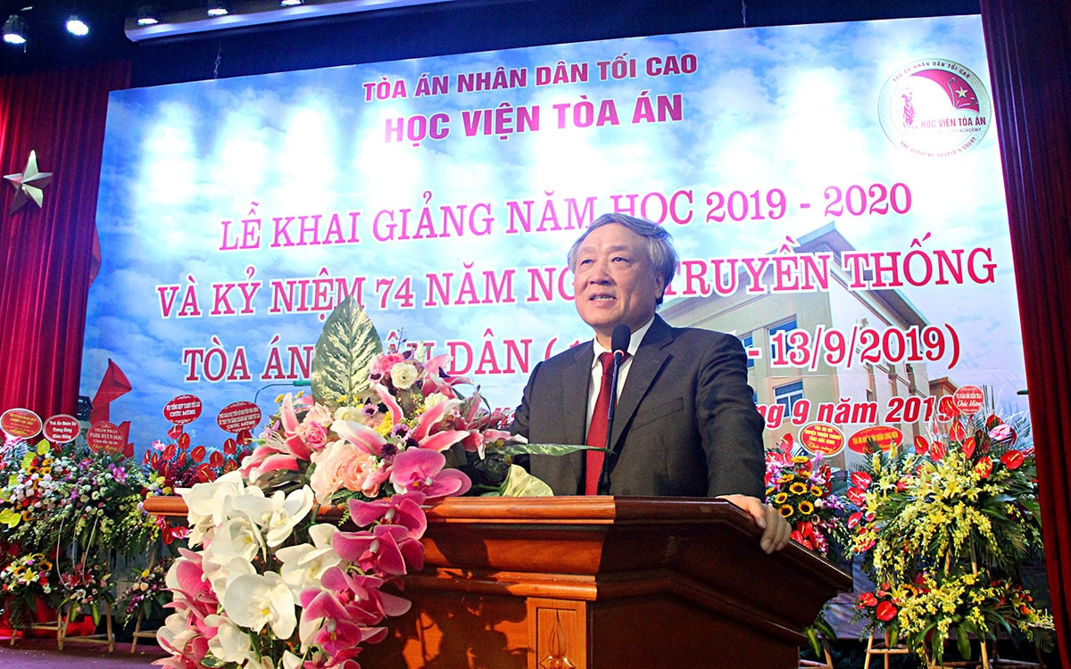 Học viện Tòa án khai giảng năm học mới 2019-2020