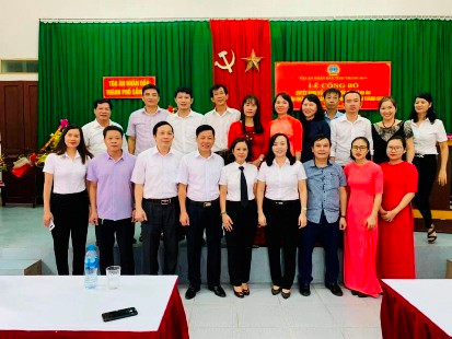 Công bố quyết định bổ nhiệm Chánh án TAND thành phố Sầm Sơn