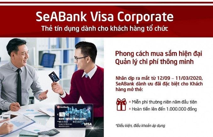 Siêu tiện lợi cho doanh nghiệp khi sử dụng SeABank Visa Corporate