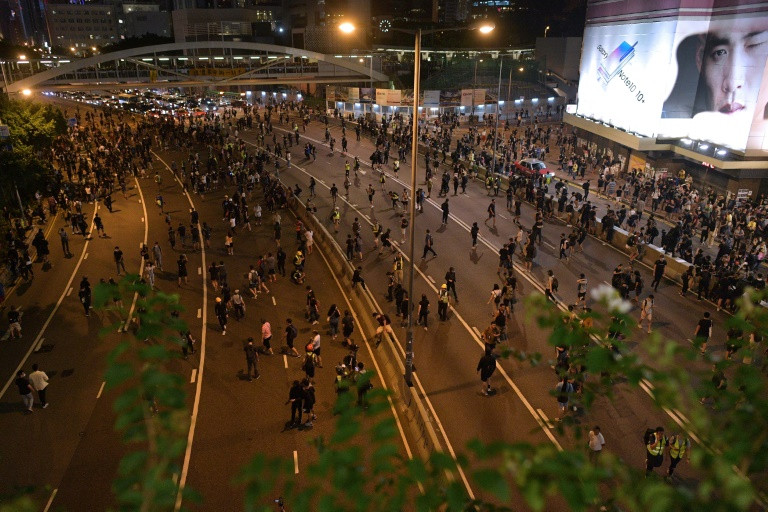 Biểu tình Hongkong trước lễ kỷ niệm 70 năm Quốc khánh Trung Quốc