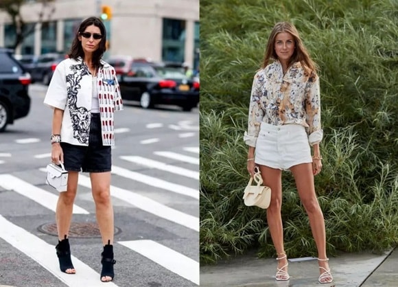 Cách diện áo sơ mi và quần short giúp bạn xinh đẹp trong một nốt nhạc, độ sành điệu tăng vài chân kính 13 Cách diện áo sơ mi và quần short giúp bạn xinh đẹp trong một nốt nhạc, độ sành điệu tăng vài chân kính 13