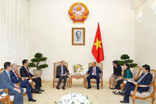 Thủ tướng tiếp các nhà đầu tư nước ngoài có dự định đầu tư vào Việt Nam