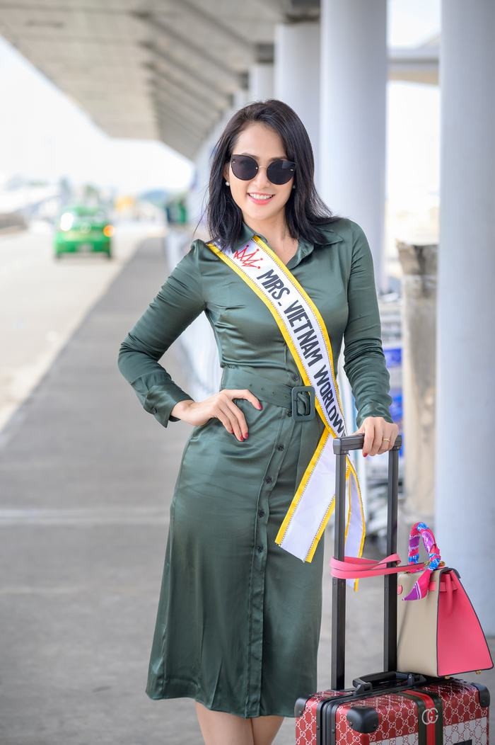 Lê Vũ Hoàng Hạt nối bước Hoa hậu Dương Thùy Linh chinh chiến tại Mrs Worldwide 2019