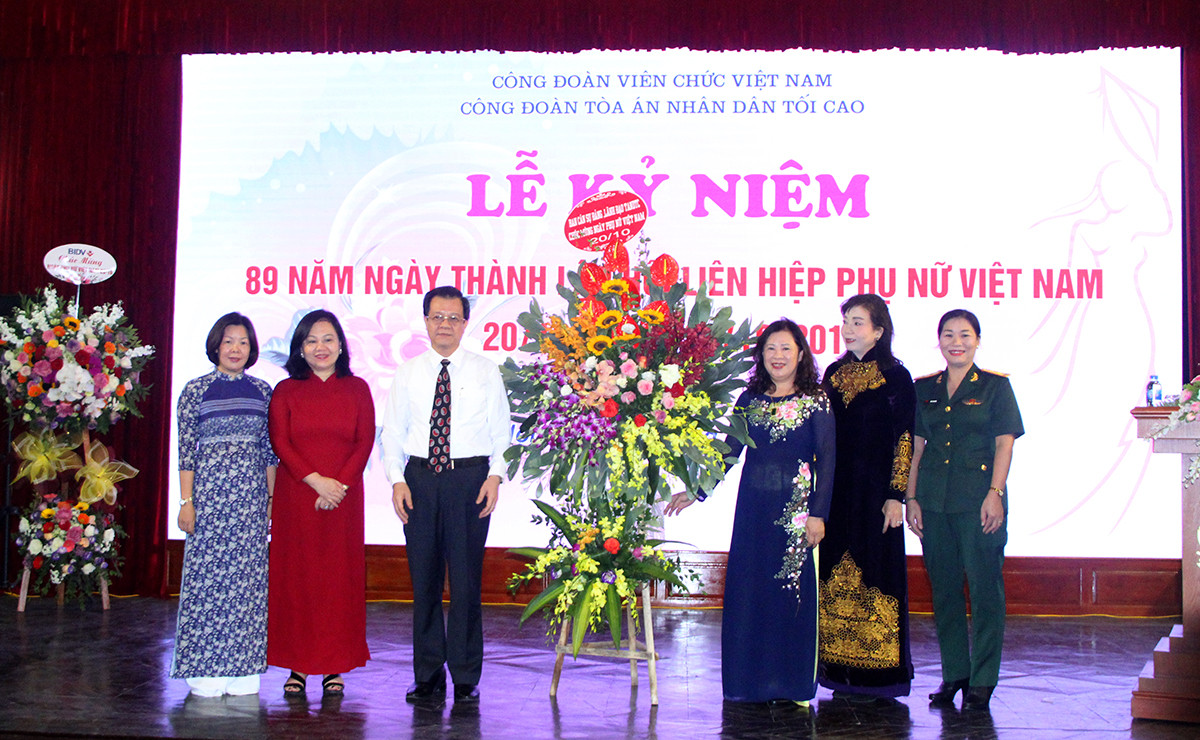 TANDTC kỷ niệm 89 năm ngày thành lập Hội LHPN Việt Nam