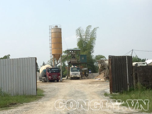 Hà Tĩnh: Trạm trộn bê tông Công ty Thành Vinh có hoạt động đúng mục đích?