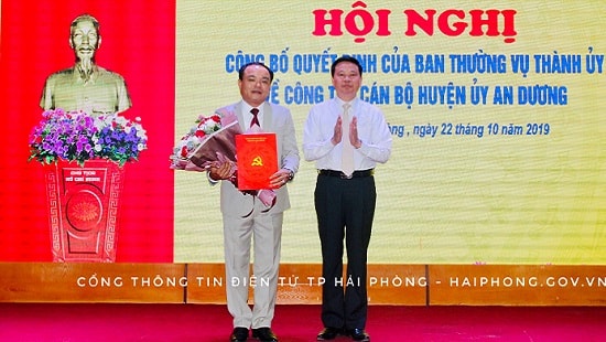 Hải Phòng: Chuẩn y chức vụ Phó Bí thư một số quận, huyện