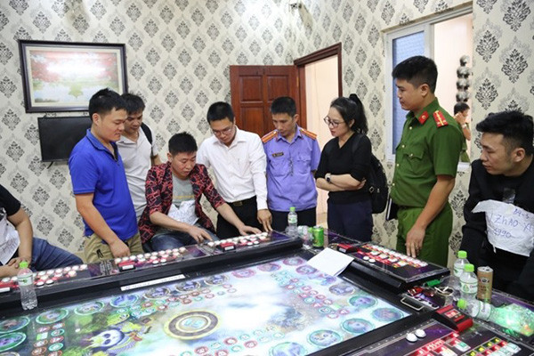 Triệt phá 5 điểm cờ bạc do người Trung Quốc điều hành