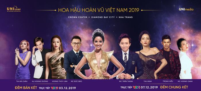 Hoàng Thùy Linh, Trấn Thành và dàn sao tại Chung kết Hoa hậu Hoàn vũ Việt Nam 2019