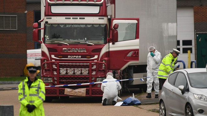Bộ Công an: 39 nạn nhân thiệt mạng trong container tại Anh đều là người Việt Nam