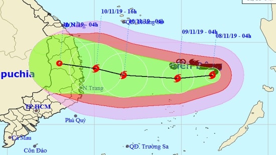 Bão số 6 có khả năng mạnh thêm, gió giật cấp 15