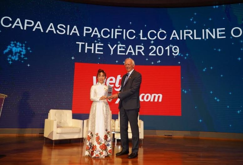 Vietjet được CAPA vinh danh “hãng hàng không chi phí thấp tại châu Á Thái Bình Dương 2019”