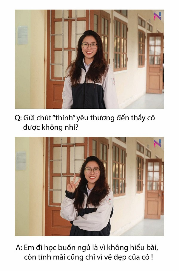 Những lời chúc ngộ nghĩnh của học trò trường THPT chuyên Hà Tĩnh gửi đến thầy cô