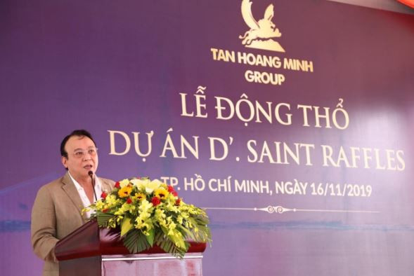 Tân Hoàng Minh động thổ toà cao ốc văn phòng tại đường Nguyễn Thị Minh Khai