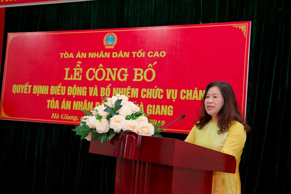 TANDTC điều động và bổ nhiệm Chánh án TAND tỉnh Hà Giang 