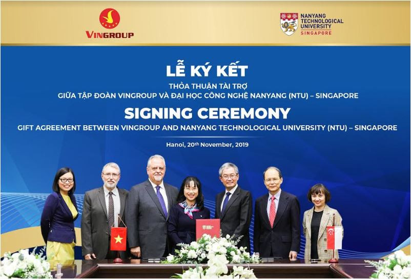 VinGroup tài trợ 5 triệu đô la Singapore cấp học bổng cho Thạc sĩ, Tiến sĩ người Việt tại ĐH Công nghệ Nanyang