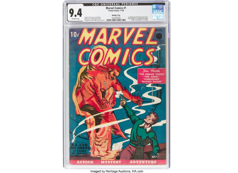 Từ 10 xu đến 1,3 triệu USD, bộ truyện tranh đầu tiên của Marvel lập kỷ lục đấu giá