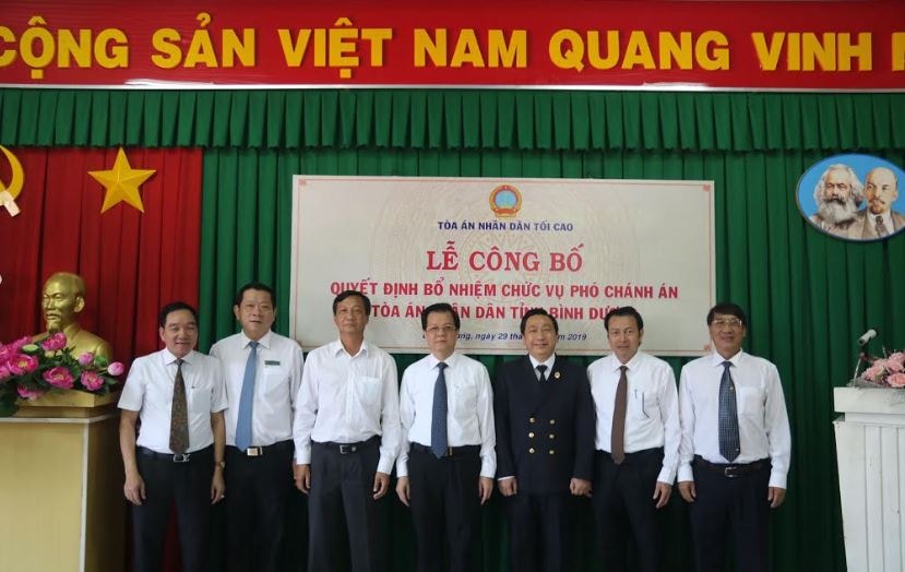 Bổ nhiệm Phó Chánh án TAND tỉnh Bình Dương