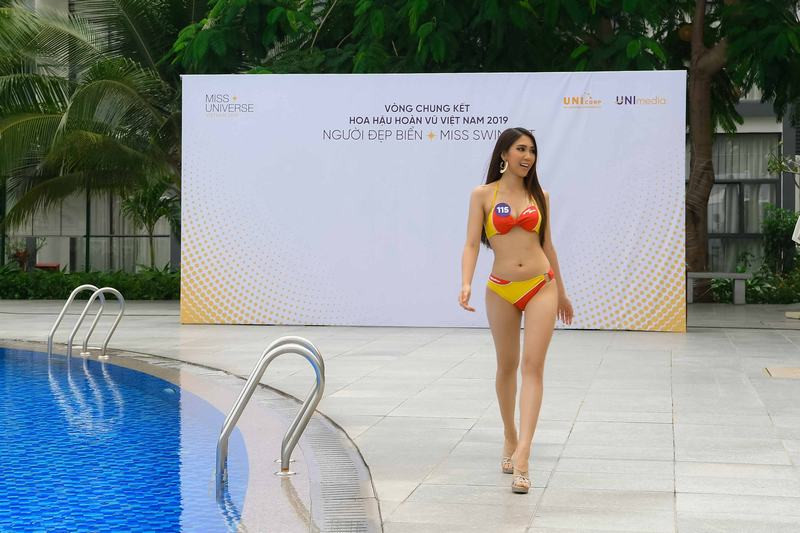 Nóng bỏng phần thi “Người đẹp biển” Hoa hậu Hoàn vũ Việt Nam 2019