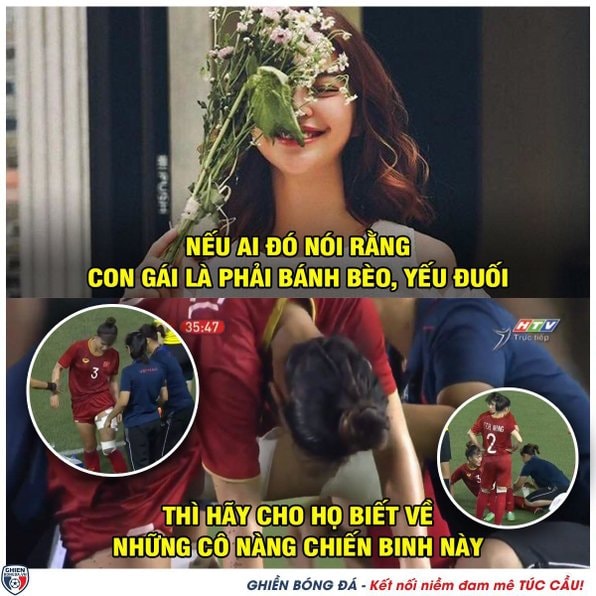 Ảnh chế hài hước sau chiến thắng kiên cường của đội tuyển nữ Việt Nam 2