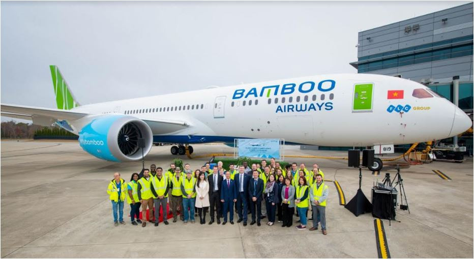 Hé lộ những hình ảnh đầu tiên của nội thất Boeing 787-9 Dreamliner mới gia nhập Bamboo Airways