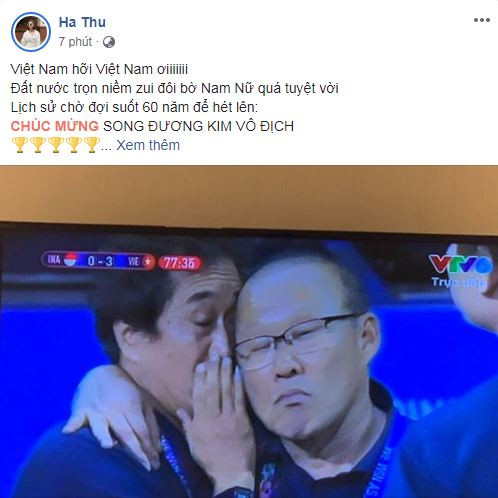 sao Việt ăn mừng Việt Nam đạt huy chương vàng 10