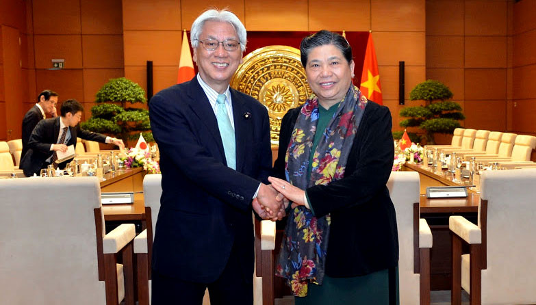 Lãnh đạo Quốc hội tiếp, hội đàm với Phó Chủ tịch Thượng viện Nhật Bản