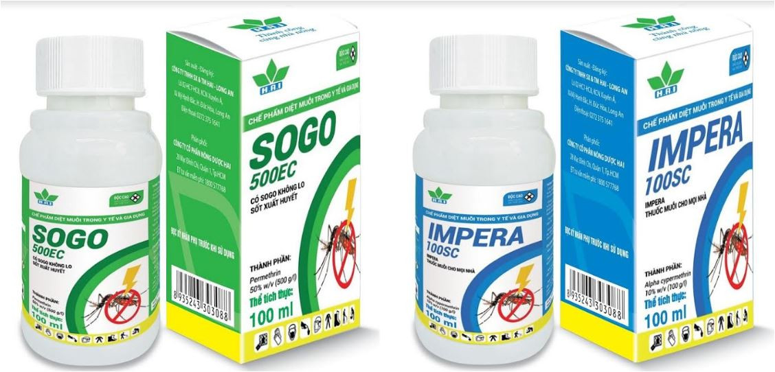 SOGO 500EC và IMPERA 100SC: Sản phẩm hỗ trợ dập dịch sốt xuất huyết hiệu quả