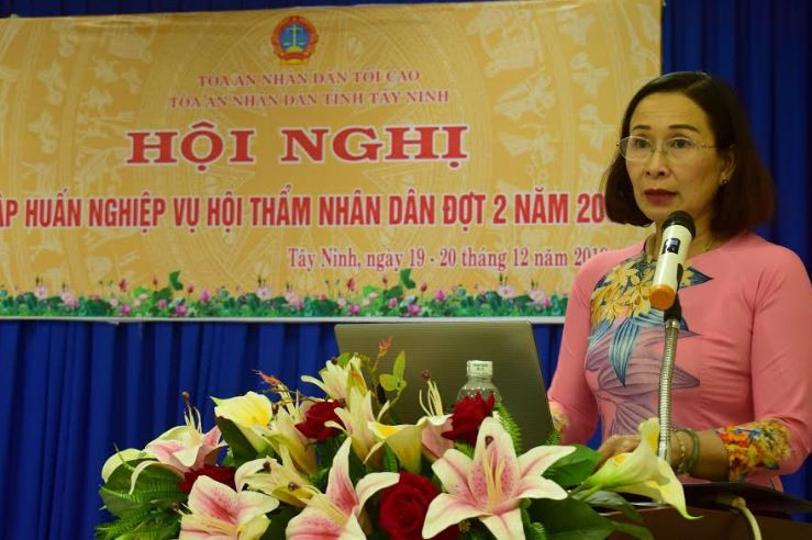 TAND tỉnh Tây Ninh tập huấn nghiệp vụ Hội thẩm nhân dân đợt hai 
