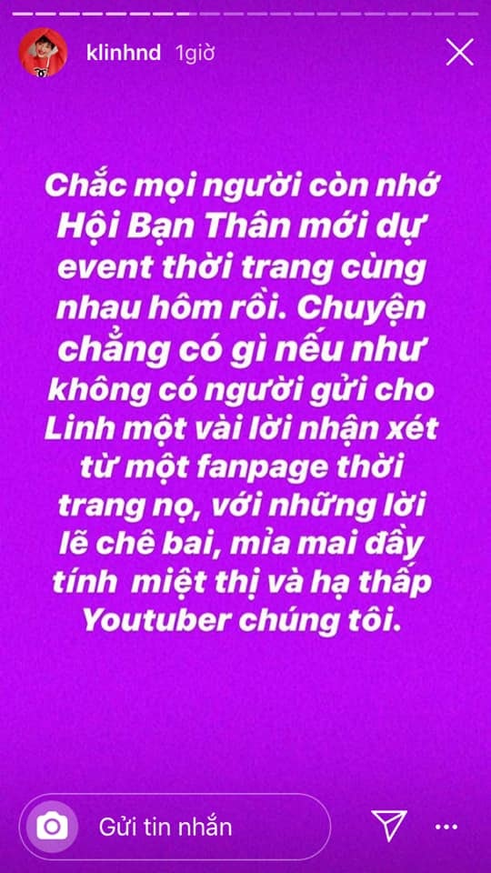 Khánh Linh và hội bạn bị chê 2
