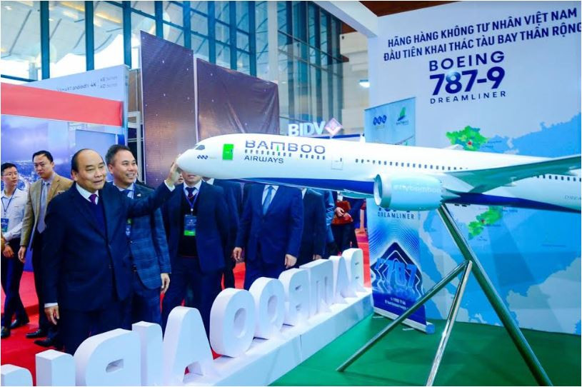  Thủ tướng chúc mừng Bamboo Airways đón máy bay thân rộng đầu tiên